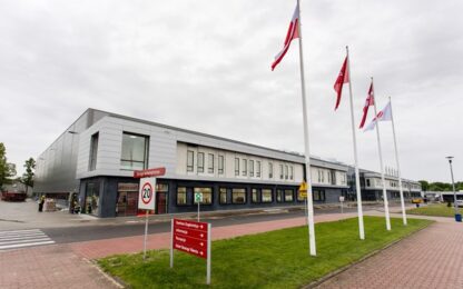 Danfoss Poland’s new factory in Grodzisk Mazowiecki is now in the home straight. Panattoni has already completed 12,000 sqm of the plant