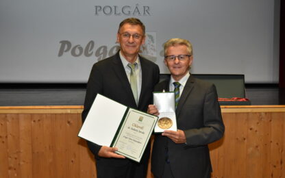 The town of Polgár awarded the ‘Honorary citizen’ title to Dr. István Székely, founder of Infogroup