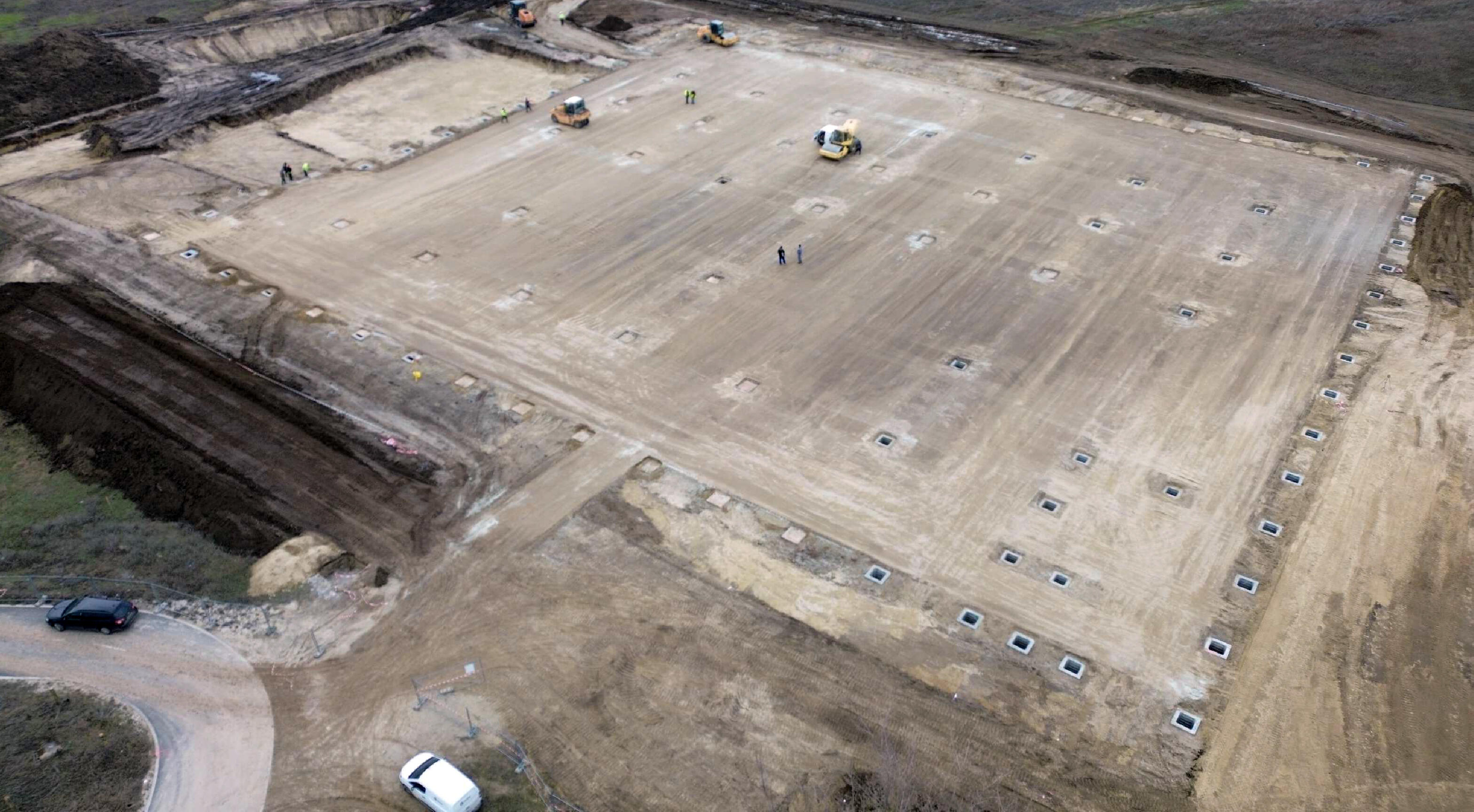 Logstar Park Fehérvár alapozási munkák